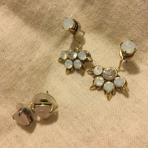 Stella & Dot ear jacket earrings, switchable